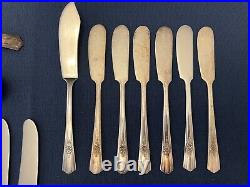 66 Piece Wm Rogers International Silverplate DESIRE Flatware Set