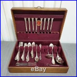 67 Pcs 1847 Rogers Bros IS Silver Plate Remembrance Silverware Set Service 6