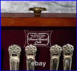 68 Piece Eternally Yours 1847 Rogers Bros Silverware Set with Wooden Chest 68 Piece Eternally Yours 1847 Rogers Bros Silverware Set with Wooden Chest