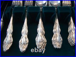 68 Piece Oneida 1881 Rogers Silverplate Silverware Baroque Rose