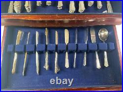 69 Pc Wm Rogers Overlaid IS 1940s Silver Plated Flatware