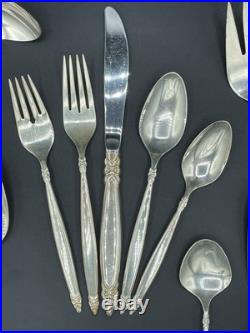 69 pc GARLAND Silverplate Flatware 1847 Rogers Bros 12 Servings Minus 1 Knife