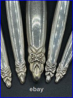 69 pc GARLAND Silverplate Flatware 1847 Rogers Bros 12 Servings Minus 1 Knife
