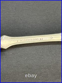 6 1847 Roger Bros Silverplate CROWN 7 Dinner Forks c. 1885 No Mono