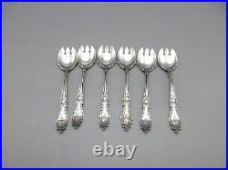 6 Antique Rogers & Hamilton Raphael Silverplate Ice Cream Forks Pat 1896