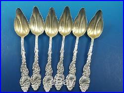 6 Beautiful Columbia by Rogers & Bros. Silverplate Grapefruit Spoons (#1575)
