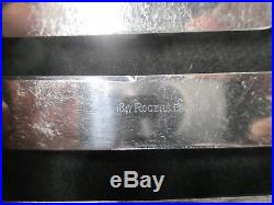 6 Vintage 1847 Rogers Bros Silver Plated Knives Knife Charter Oak Pattern