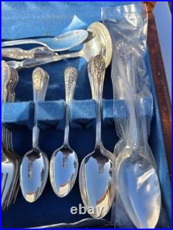 70 Pcs Set William Wm Rogers IS Silver Plated Flatware Silverware