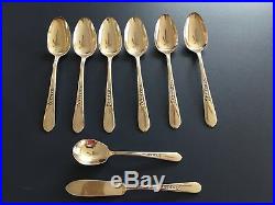 70 pc. Rogers Silverplate Flatware Set Priscilla Lady Ann Service for 12 with Case