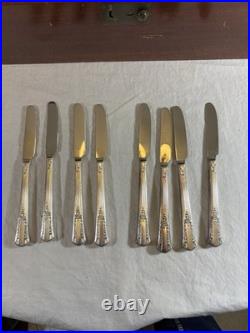 71 Piece Set WM Rogers IS TREASURE 1940 Silverplate Flatware with Box