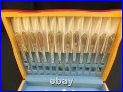71pc 1847 Wm Rogers Cotillion silver-plated flatware set for 12 - #60