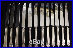71pc Rogers Bros International Silver HER MAJESTY Silverplate Flatware for 12