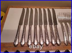 72 Pcs Set Simeon L George H Rogers Silver Plate Oneida Ltd Countess II