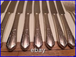 72 Pcs Set Simeon L George H Rogers Silver Plate Oneida Ltd Countess II