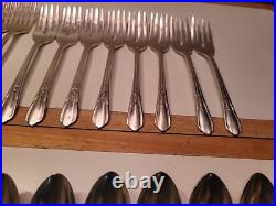 72 Pcs Set Simeon L George H Rogers Silver Plate Oneida Ltd Countess II