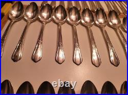 72 Pcs Set Simeon L George H Rogers Silver Plate Oneida Ltd Countess II