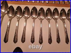 72 Pcs Set Simeon L George H Rogers Silver Plate Oneida Ltd Countess II