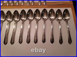 72 Pcs Set Simeon L George H Rogers Silver Plate Oneida Ltd Countess II