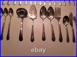72 Pcs Set Simeon L George H Rogers Silver Plate Oneida Ltd Countess II