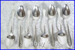 72 Pieces 1939 Wm Rogers I. S. Silver Plate Flatware Starlight Claridge Pattern