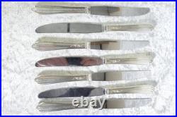 72 Pieces 1939 Wm Rogers I. S. Silver Plate Flatware Starlight Claridge Pattern