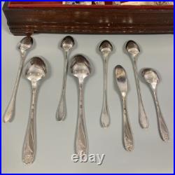 72pc 1847 Rogers Bros IS Daffodil Silverplate Service For 10 Flatware Set with Box