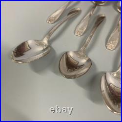 72pc 1847 Rogers Bros IS Daffodil Silverplate Service For 10 Flatware Set with Box