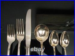 72pc Vintage Daffodil 1847 Rogers Bros IS Silver Plate Flatware 12 Place Setting