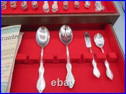 73 Piece WM. ROGERS MFG CO. CAMELOT MELODY EXTRA SILVER PLATE FLATWARE 1966