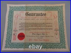 73 Piece WM. ROGERS MFG CO. CAMELOT MELODY EXTRA SILVER PLATE FLATWARE 1966