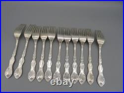 73 Piece WM. ROGERS MFG CO. CAMELOT MELODY EXTRA SILVER PLATE FLATWARE 1966