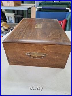 74 Piece 1847 Rogers Bros IS Reflection Silverplate Flatware Set In Wood Case