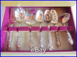 75 Pc 1847 Rogers Bros Heritage Silverplate Flatware Setting for 8 + More