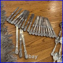 76 P. C. Flatware SILVERPLATE F. B Roger's Utensils Spoons Forks Ladle Antique