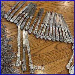 76 P. C. Flatware SILVERPLATE F. B Roger's Utensils Spoons Forks Ladle Antique