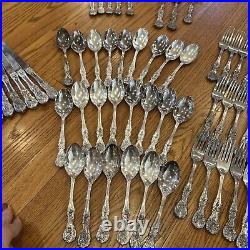 76 P. C. Flatware SILVERPLATE F. B Roger's Utensils Spoons Forks Ladle Antique