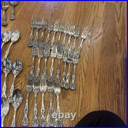 76 P. C. Flatware SILVERPLATE F. B Roger's Utensils Spoons Forks Ladle Antique