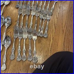 76 P. C. Flatware SILVERPLATE F. B Roger's Utensils Spoons Forks Ladle Antique