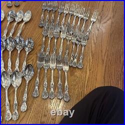 76 P. C. Flatware SILVERPLATE F. B Roger's Utensils Spoons Forks Ladle Antique
