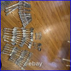 76 P. C. Flatware SILVERPLATE F. B Roger's Utensils Spoons Forks Ladle Antique