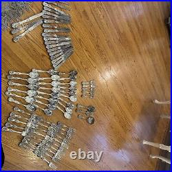 76 P. C. Flatware SILVERPLATE F. B Roger's Utensils Spoons Forks Ladle Antique