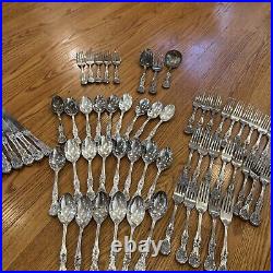 76 P. C. Flatware SILVERPLATE F. B Roger's Utensils Spoons Forks Ladle Antique