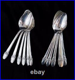 76 Pc Rogers Bros IS Silverplate Flatware FIRST LOVE Service 12 withServe Pcs /c