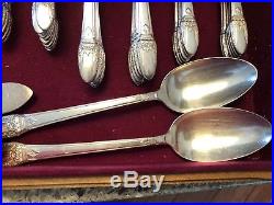 76 Piece FIRST LOVE 1847 Rogers Bros Silverplate Flatware Service for 12