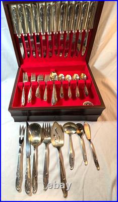 76 Tea Time/allure Service For 12 Rogers Silver Plate -free Ship