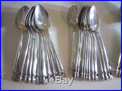 77 Pieces Service for 12 Rogers Brothers 1847 Silver Plate Eternally Yours