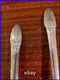 77 pcs 1847 Rogers Bros 1938 First Love Silverplate Flatware & Box One Owner