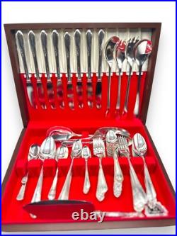 78 Pcs +, Lady Stuart Wm Rogers A1 Plus Flatware Oneida Ltd 1940's Silver Plate