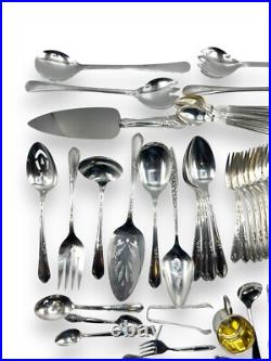 78 Pcs +, Lady Stuart Wm Rogers A1 Plus Flatware Oneida Ltd 1940's Silver Plate