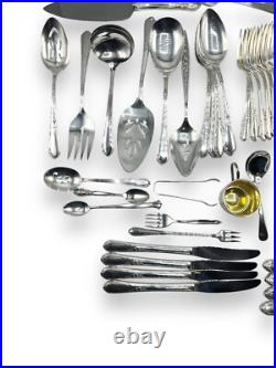 78 Pcs +, Lady Stuart Wm Rogers A1 Plus Flatware Oneida Ltd 1940's Silver Plate